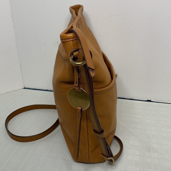 Margot Tan whiskey Leather turnlock crossbodybag - Picture 4 of 9